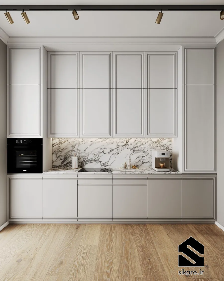 کابینت مدرن با حس کلاسیک