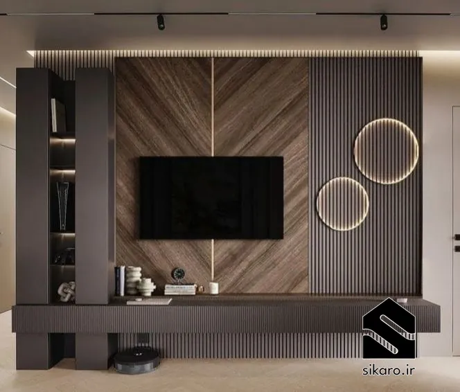 چیدمان هندسی با جزئیات متالیک