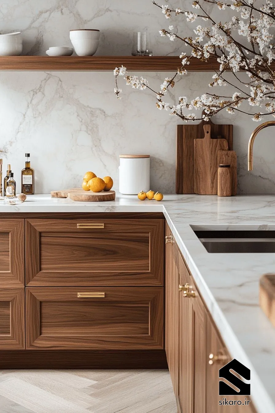 طراحی کابینت عمیق و حجمی