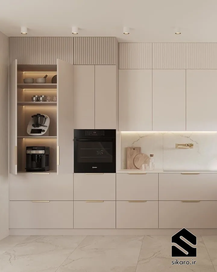 طراحی مینیمال کابینت مدرن