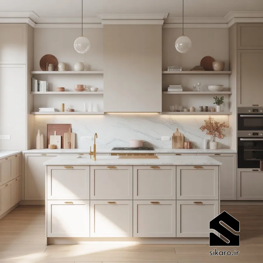 کابینت شیری برای آشپزخانه کوچک