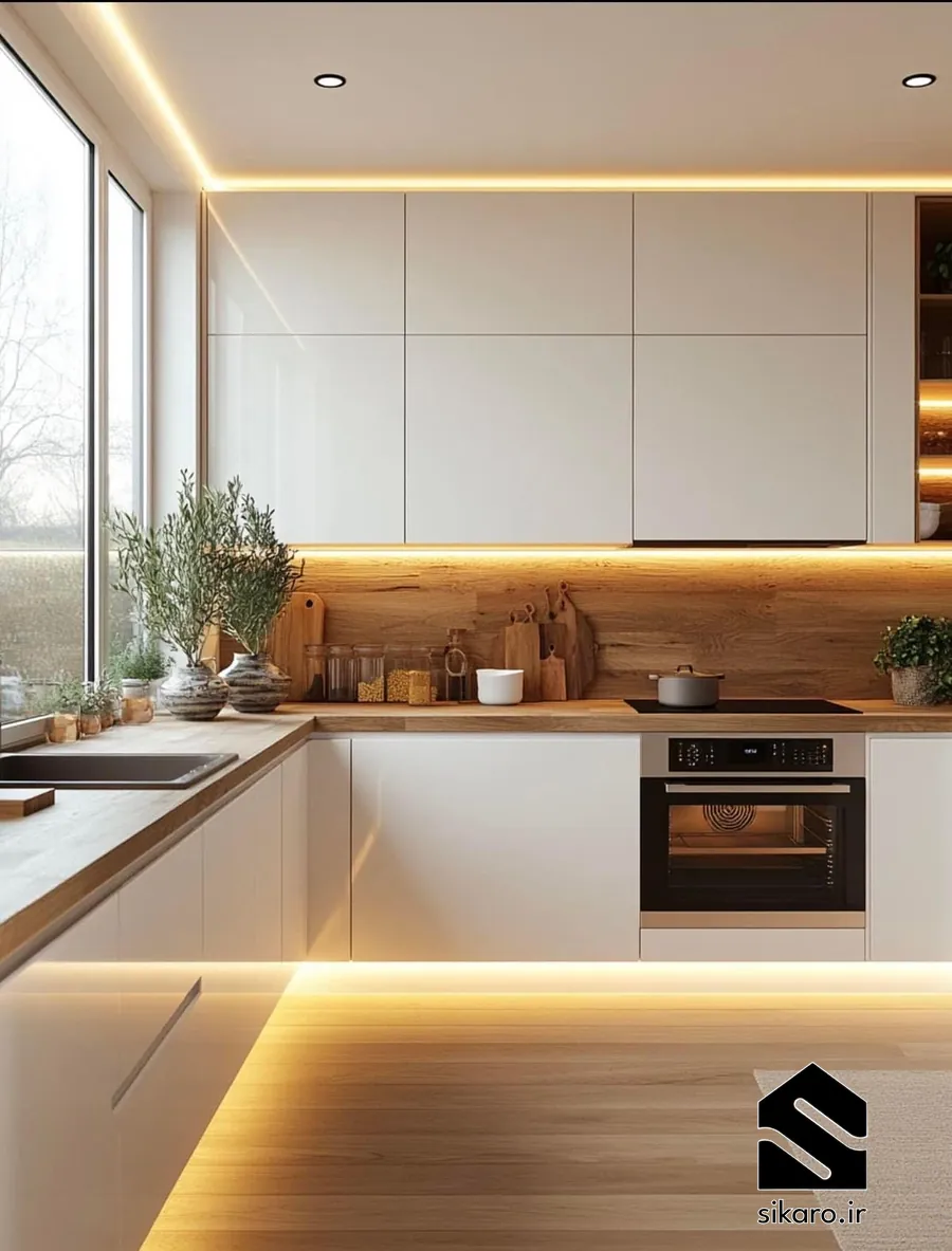 کابینت شیری سبک اسکاندیناوی