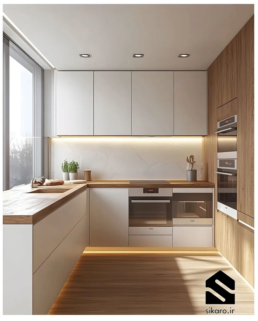 بهترین رنگ دیوار برای کابینت شیری